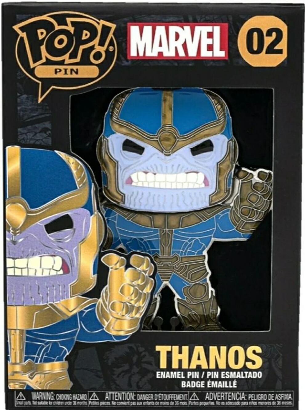 Marvel Thanos Avengers Engame 02 Funko Pop Pin Enamel BNIB
